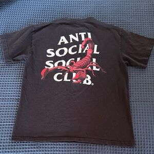 AntiSocialSocialClub Moodstring Black with Scorpion Tshirt